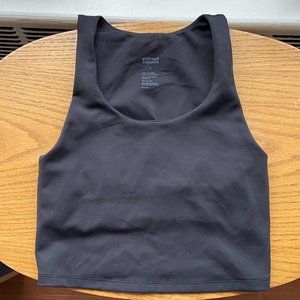 Girlfriend Collective Bella Scoop Tank in Black (Size S)